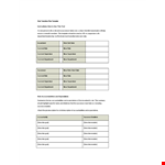 Smoothly Transfer Current Knowledge with Our Transition Plan Template example document template