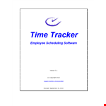 Employee Vacation Time Tracker example document template