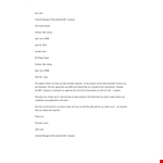 Standard Employment Rejection Letter example document template