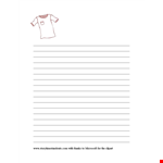 Free Lined Paper Template for Writing | Storytime Standouts example document template