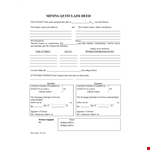 Quit Claim Deed Template - Create Your Signature District example document template 