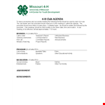 Social Club Agenda: Business, Meeting, Should, Minutes | Document Templates example document template