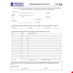 Streamline Employee Reimbursement with an Easy Mileage Reimbursement Form example document template