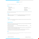 Loan Receipt example document template