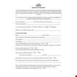 Employment Application Template - Simplify the Hiring Process, Apply for Your Desired Position example document template