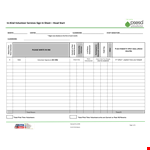 Volunteer Service Sign In Sheet example document template