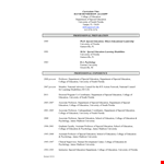 Special Education example document template