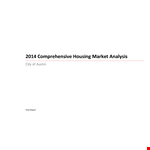 Housing Market Analysis Template example document template 