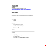 Retail Sales Assistant Resume example document template