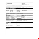 Effective Root Cause Analysis Template for Incidents, Injuries, and Improper Actions example document template 