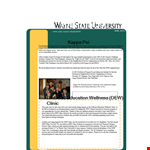 Pharmd Newsletter Jun example document template