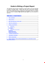 Project Report Writing Format Structure Steps And Formatting Get 