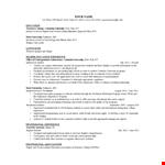 Higher Education Resume Sample example document template