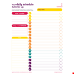 Hourly Schedule Calendar Template - Organize Your Day Efficiently example document template 