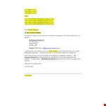 Management Company Termination Letter example document template