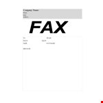 Fax Cover Sheet Template | Free Printable PDF Forms example document template