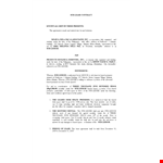 Free Sublease Contract Template example document template 