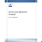 Create a Custom Service Agreement: Customer-Focused Service Level Agreement Template example document template