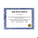 Custom Diploma Template - Create Your Own Diploma example document template 