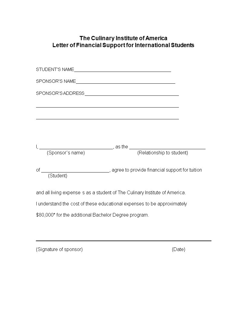 What Should A Letter Of Support Include