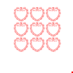 Heart Shape Template for Crafts and Projects - Free Printable Templates example document template