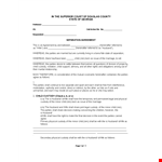 Separation Agreement Template| Support, Child| Parties Agree example document template 