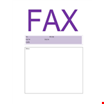 Fax Cover Sheet Template - Printable PDF Fax Cover Sheet example document template