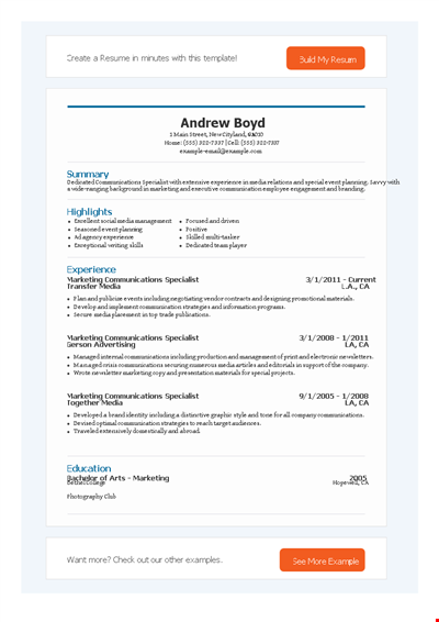 Professional Minimalist Resume Template with Cover Letter - Enhance ...