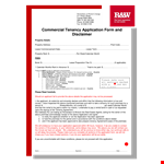 Commercial Tenant Application Form - Easy and Convenient Phone Application for Tenancy Information example document template