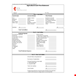 Agriculture Cash Flow Statement Template example document template