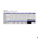 Annual Market Analysis | Competitor Comparison | Variance Report | Company example document template