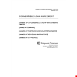 Get a Professional Loan Agreement Template for Your Business example document template 