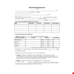 Roommate Agreement Template for a Smooth Co-Living Experience example document template