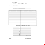 Efficient Petty Cash Log for Smooth Disbursements | Get Yours Now example document template