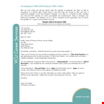 Decline Counter Offer Letter Sample example document template