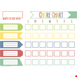 Printable Chore Chart for Kids - Organize Tasks with Fun and Easy-to-Use Children's Templates example document template