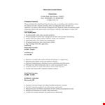 Retail Sales Executive Resume example document template