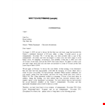 Letter of Reprimand and Employee Leave - Manage Hours and Usage example document template 