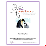 Create a Comprehensive Parenting Plan with our Template | Free Download example document template