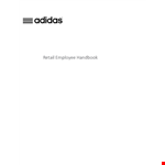 Retail Employee Handbook Sample example document template 