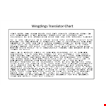 Wingdings Translator Template - Translate Wingdings Symbols Instantly example document template 