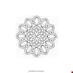 Simple Geometric Coloring Page example document template 