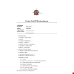 Kick Off Design Meeting Agenda example document template