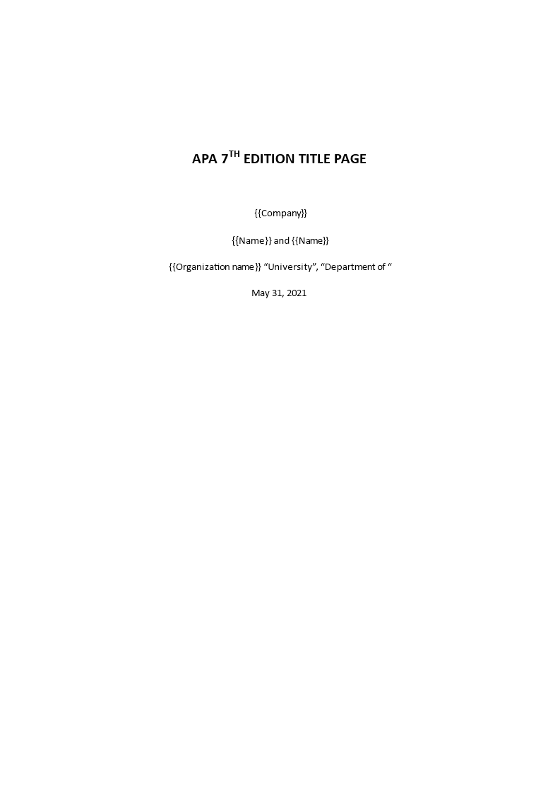 Apa 6th Ed Title Page