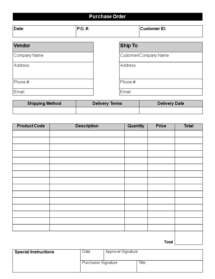 Streamline Your Order Process with Our Easy-to-Use Company Order Form ...