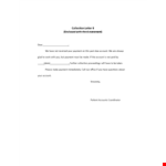 Effective Collection Letter Template for Past Due Account Payment example document template