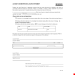 Complete Your Odometer Disclosure Statement with Ease - Lessor and Lessee Mileage Disclosure example document template