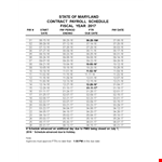 Payroll Schedule example document template 