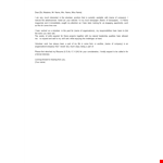 Volunteer Work Application Letter example document template