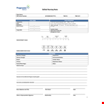 Printable Note example document template